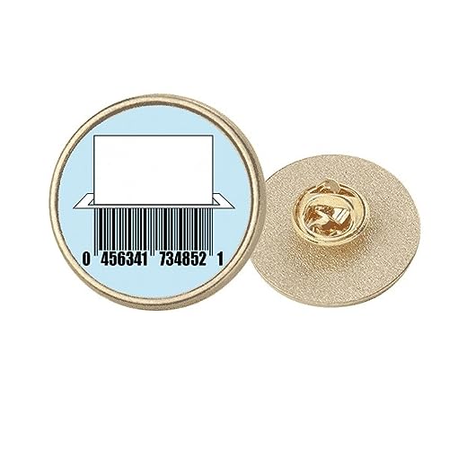 Clip de broche de metal redondo de oro de corte de papel de corte de código de barras, Medium, Metal