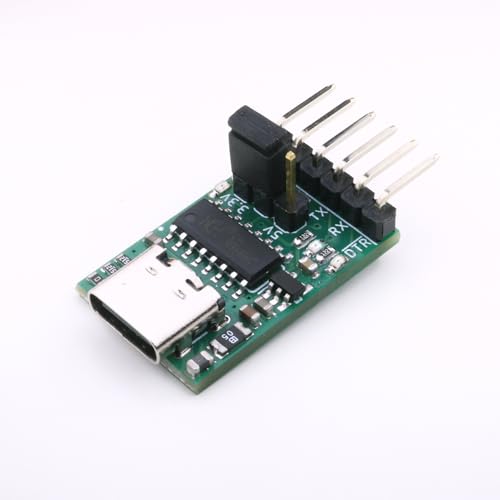 Image of CH340C USB to TTL Converter - USB to UART Serial Adapter 3.3V /5V Compatible for Arduino, ESP32, ESP8266, Microcontroller Projects