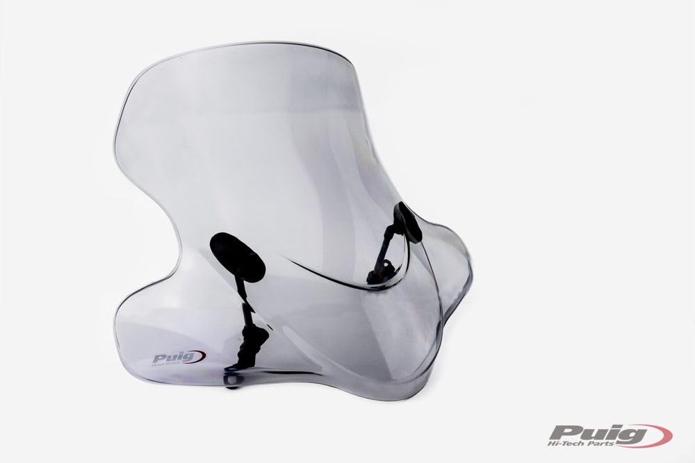 Puig 21112H City Touring Windschutzscheibe für Scooter mit verbessertem Schutz vor Wind und anspruchsvollen urbanen Bedingungen, Getönt