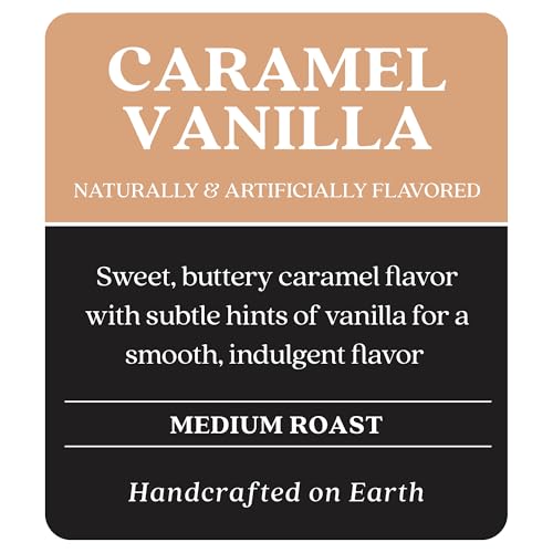 Copper Moon Single Serve Coffee Pods for Keurig K-Cup Brewers, Medium Roast, Caramel Vanilla Blend, 12 Count