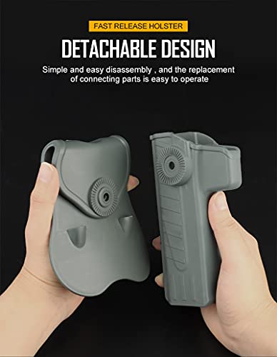 Tactical Gun Holster for Colt 1911 Airsoft Pistol Holster Gun Case Waist Military Combat Training Hunting Accessories Black(B) - Image 6