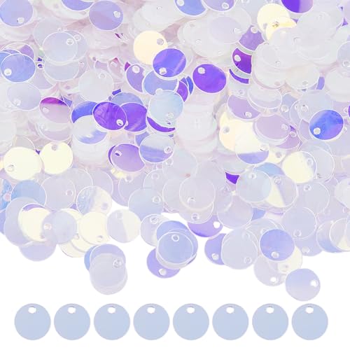 Dicosmetic 250 Stück Runde Pailletten KY-08AD