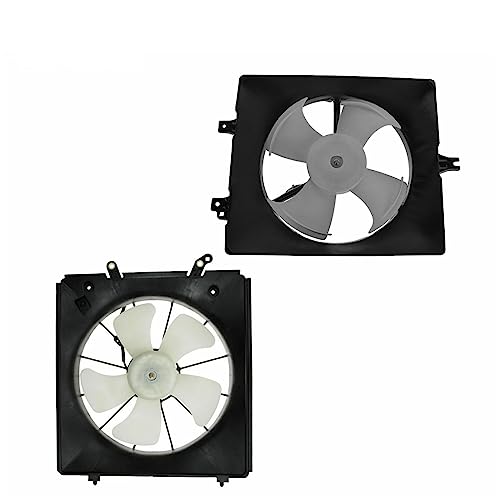 GMLFO 2pcs Radiator and Condenser Cooling Fan A/C Assembly for Acura for TL 3.2L 1999-2001,for Honda for Accord 3.0L 1998-2002 Pair 38616PJEA01 HVA02486 LZY0093