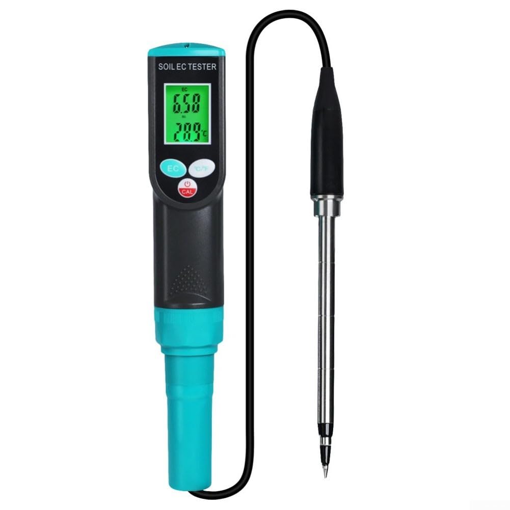 Digitales Bodenfeuchtigkeitsmessgerät und Tester, 5,1 cm - Garten-Hygrometer mit LCD-Hintergrundbeleuchtung, wasserdicht für Messsonde für Innen- und Außenbereich, Pflanzenpflege, Gartenwerkzeug