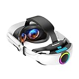 BLUZOVR Battery Head Strap Compatible with Meta Quest 3/Quest 3S,10000mAh Battery Pack, Extend Playtime and Enhanced Comfort,Reduce Facial Stress,Adjustable RGB Lighting