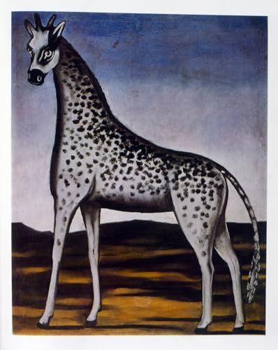 Decoración de paredes con cuadro de lienzo Giraffa de Niko Pirosmani en formato 60x90