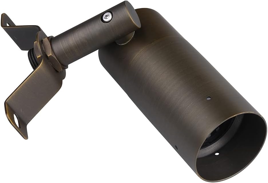 Arrownine Low Voltage Landscape Lighting Tree Hanging Down Lights Moonlighting Outdoor Soffit Lighting Wall Mount Light,Replaceable MR16 LED Bulb Warm White Brass Material