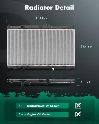 Image of SCITOO 3674 Engine Radiator for Honda for Accord 2014 2015 2017 2.0L