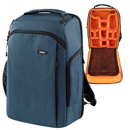 DÖRR Praga Pro 20L & Praga Go 16L - Mochila para cámara (impermeable, compartimento para ordenador portátil de 16 pulgadas, reflejo, DSLR SLR, división interior flexible, soporte para trípode, mochila