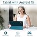 Android table 10 Inch With Tablets protective Case and Stylus Pen android 15 Tablets 5G WiFi-6 1280*800 full HD IPS display 6000mah 64GB ROM+12GB RAM (4+8 Virtual) 1024GB Expansion (Navy blue)