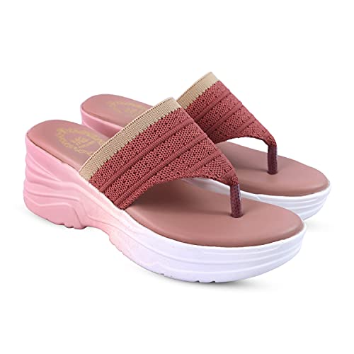 Image of madam glorious women's /girls stylish soft comfortable v shape wedges for women stylish