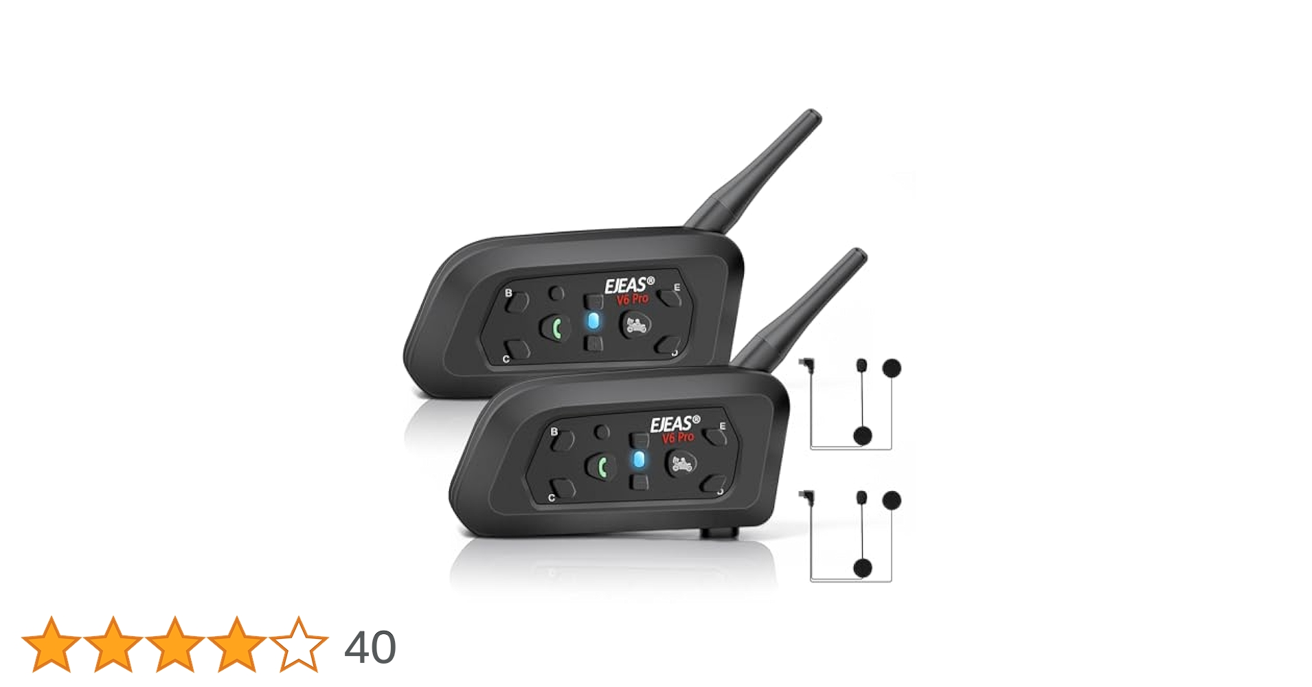 EJEAS バイクインカム V6 Pro ( 2台セット ) Amazon.co.jp: EJEAS バイク インカム V6Pro(2台セット) 2人同時
