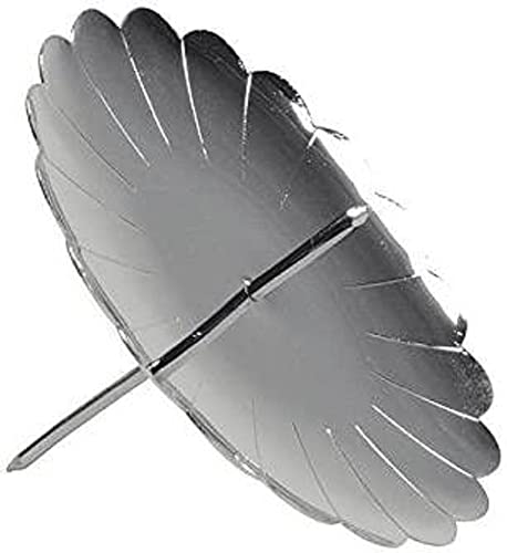 Riffelmacher & Weinberger 10717 Advent Candle Holder Silver Diameter 7.5 Cm Pack Of 4 In Bag Advent Wreath Christmas Decoration Plug Arrangement cover