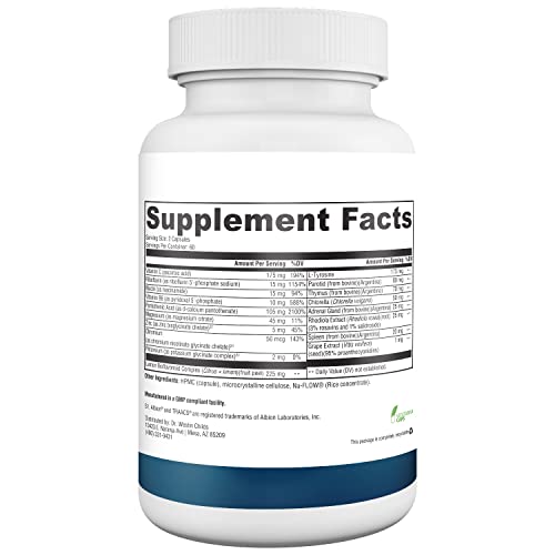 Dr. Westin Childs - Thyroid Adrenal Reset Complex | Combination Thyroid Support & Adrenal Support For Thyroid Patients - Non-Gmo, Gmp Certified, 120 Capsules #TOP1