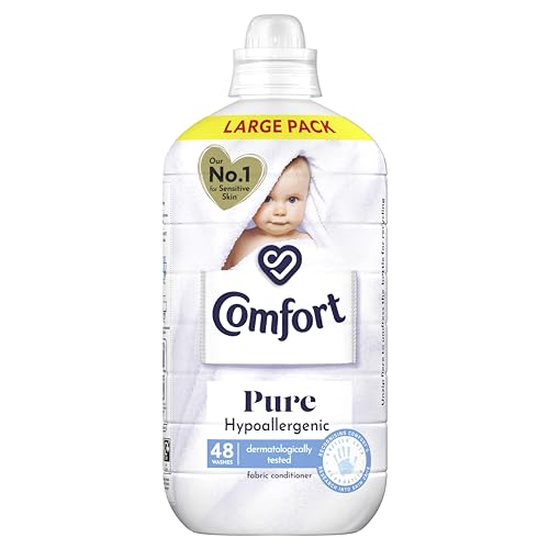 Comfort Pure Sensitive Fabric Conditioner dermatologically tested gentle next to sensitive skin 48 washes (1.44 L)