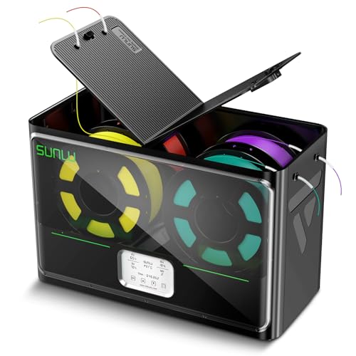 SUNLU Official 3D Printer Filament Dryer S4, 4 Spools Capacity, 3...