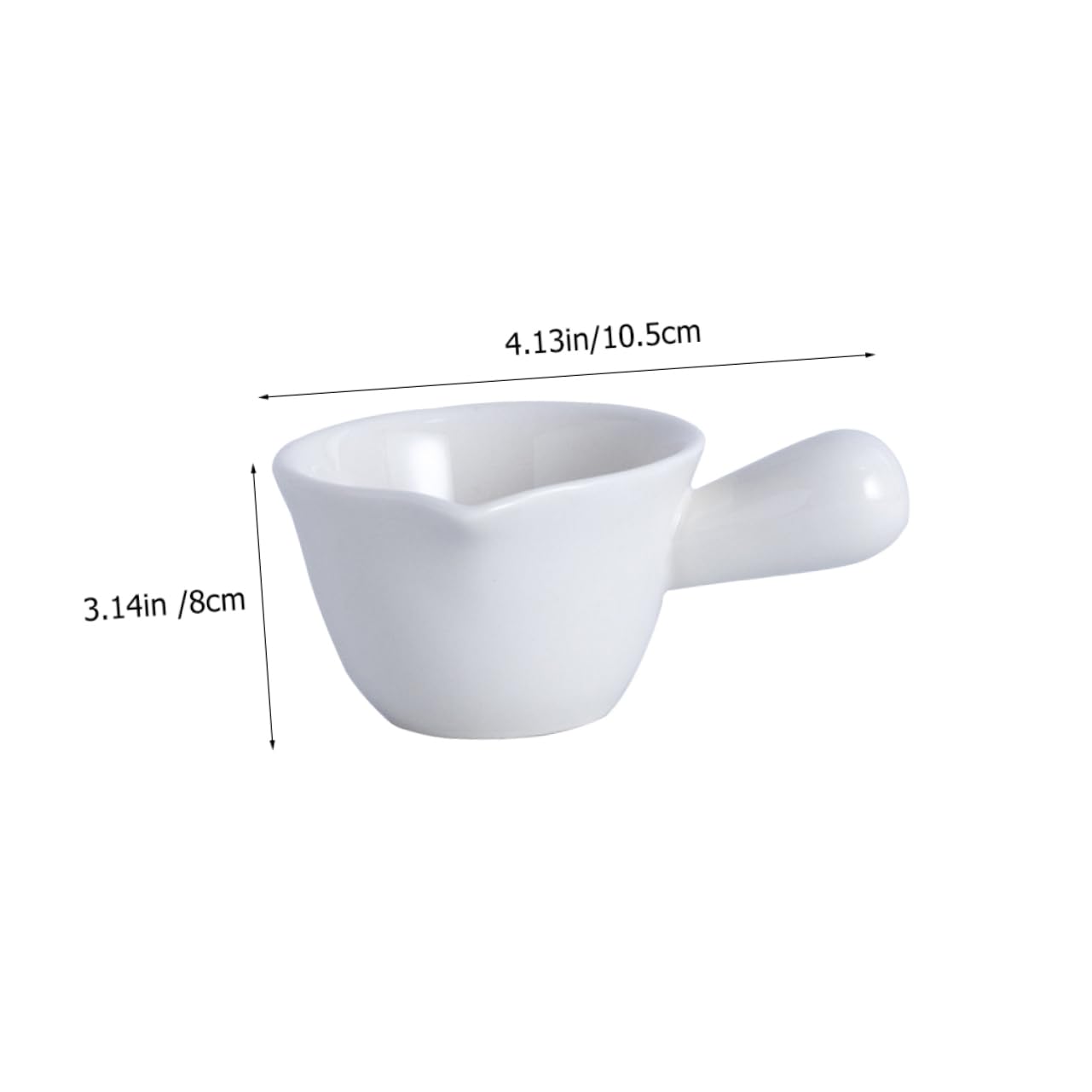 MOLUCKFU Practical Milk Pots 5 Pack Ceramic Milk Cups Lid Mini Sauce Containers for Home Use