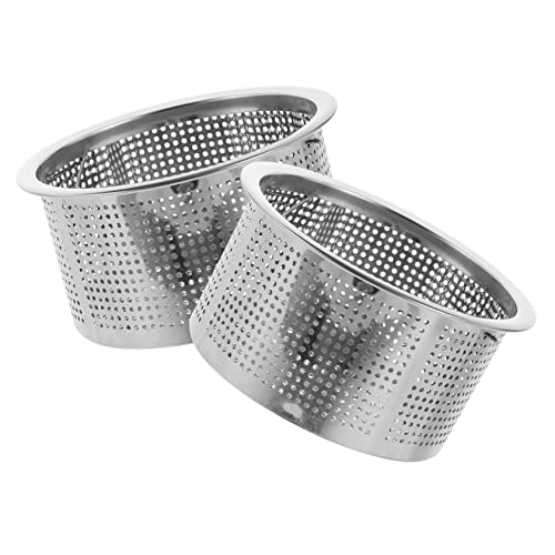 Coladores para lavabo de cocina 8 piezas acero inoxidable miniatura 2