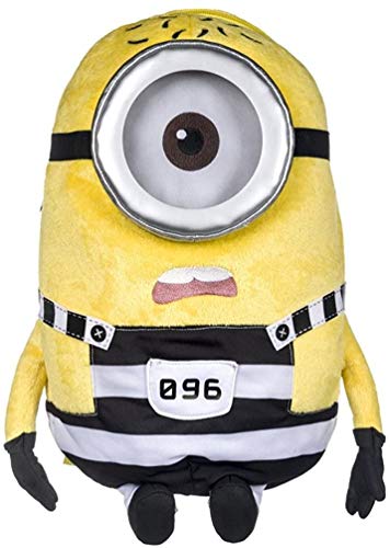 Despicable Me Kids 3 Jail Minion Stuart Plush Backpack