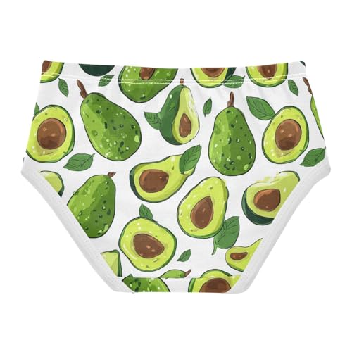 Wusikd Avocado Girls' Underwear Cotton White Girls Briefs Soft Toddler Underwear 2T2