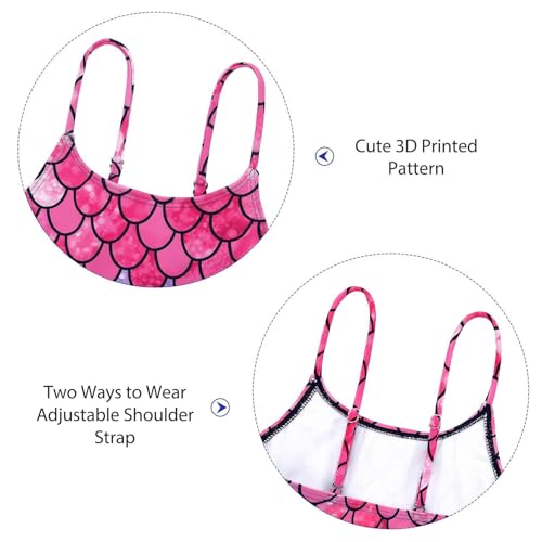 Image of Zando Girls Bathing Suit Size 2-10 Years - Cute Toddler Swimsuit Girl Adjustable One Piece Swimwear for Summer Beach Wear