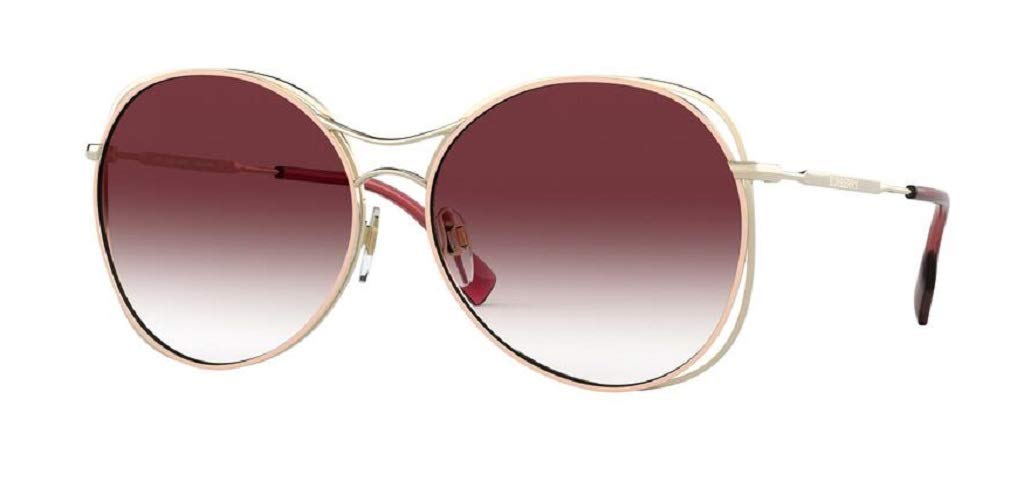 BE3105 11098H 60M Light Gold/Pink/Violet Gradient Round SunglFor Women+FREE Complimentary Eyewear Care Kit