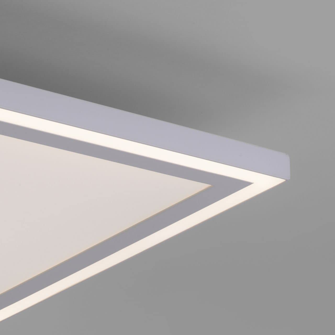 LeuchtenDirekt LED Deckenleuchte EDGING – 44W, Dimmbar, Farbtemperatur 2700–5000K, Mit Funk-Fernbedienung