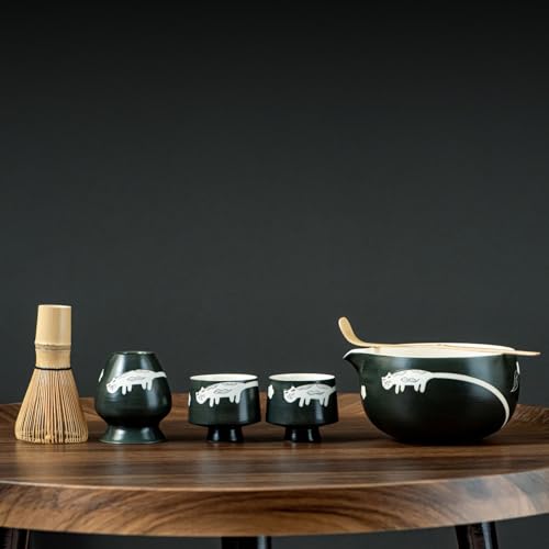 hijaunatis Cat Matcha Tea Set (6 pcs)