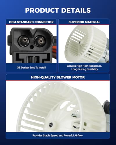 Image of KAX 700279 Blower Motor for BMW 525i /530i 2001-2003, 528i /540i /M5 2000-2003