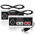 LongLongJin USB Wired Controller for wii Games,Compatible Windows PC Mac Linux RetroPie Emulators, USB Retro Classic Joystick Raspberry Pi Gamepad Controller for Authentic Gaming Experience (2 Pack)