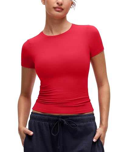 CRZ YOGA Softembrace High Neck Tops for Women - Soft Casual Going