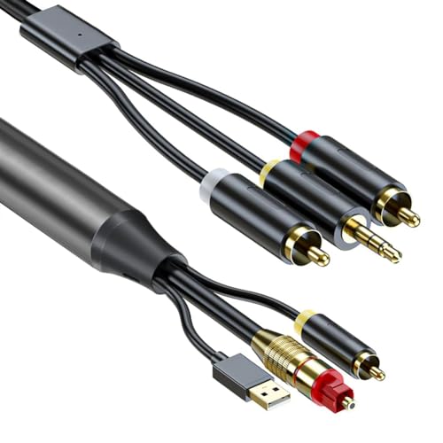 Cable de Audio Digital a Analógico Coaxial y Óptico para Disfrutar del Cine en Casa en Estéreo
