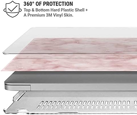 Skinit Case + Skin Compatible with MacBook Air 13in M1 (2021) Originally Designed Blush Marble Design