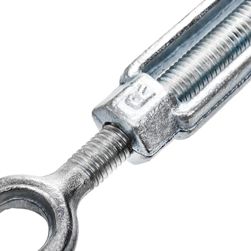 Image of Goaste 2 Pack 1 /2 Inch M12 Turnbuckle Hook, Hot Dipped Galvanized Steel Jaw and Jaw Turnbuckle, Heavy Duty Turnbuckle with 2205 lbs Working Load Limit for Tractor Sun Shades Cables Tent Installation