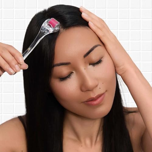 Sérum de Pousse Myriam K Paris routine cheveux denses à la maison avec dermaroller