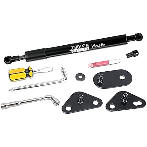 Winunite Compatible with 2015-2024 F150 Tailgate Assist Shock Truck Lift Assist Fits for Truck Tailgate Accessories Soft Open Easy Down(All Tools Provided) Cover