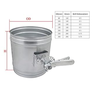 Serranda di taratura aria meccanica ferro canalizzato ventilazione condizionatore tubo stufa con valvola a farfalla per canna fumaria chiusura