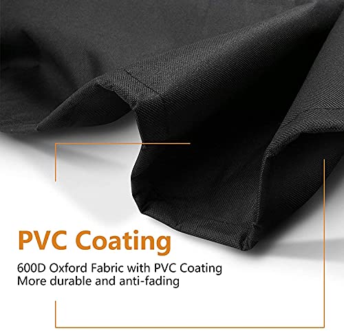 only fire Abdeckung für freistehenden Terrassenheizstrahler, Haube passt 86,5cm runde Kuppel und 47cm quadratische Basis für Terrassenheizer, Heizpilz(86.5 * 47 * 225cm)