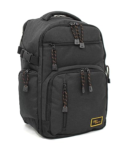 Ryanair Approved Cabin Rucksack 40 x 20 x 25cm | Hand Luggage Computer Backpack, Underseat Carry-Ons | Travel-Friendly 20L Flight Bags for Men & Women | Sustainable, Durable Travel Gear - Black