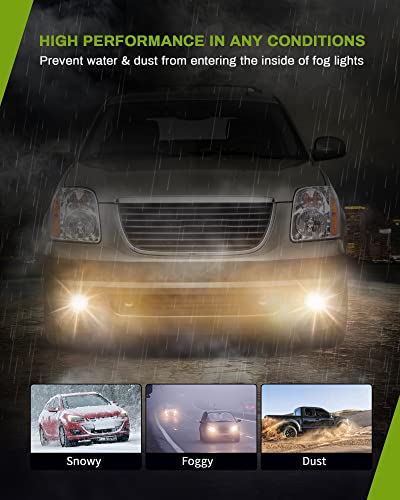 Autosaver88 Fog Lights Compatible With 2007 2008 2009 2010 2011 2012 2013 2014 Chevy Suburban Tahoe 07-13 Avalanche 10-13 Camaro 2015-2019 Colorado Fog Light Replacement,With 12V 24W 5202/Ps Bulbs #TOP1