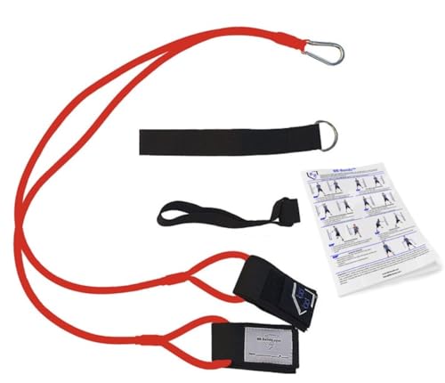 BB Bands Sports Exercise Baseball/Softball Training Aid Pitching Arm Strength Quarterback Warmup Stretching Resistance Bands j (Red, Adult)