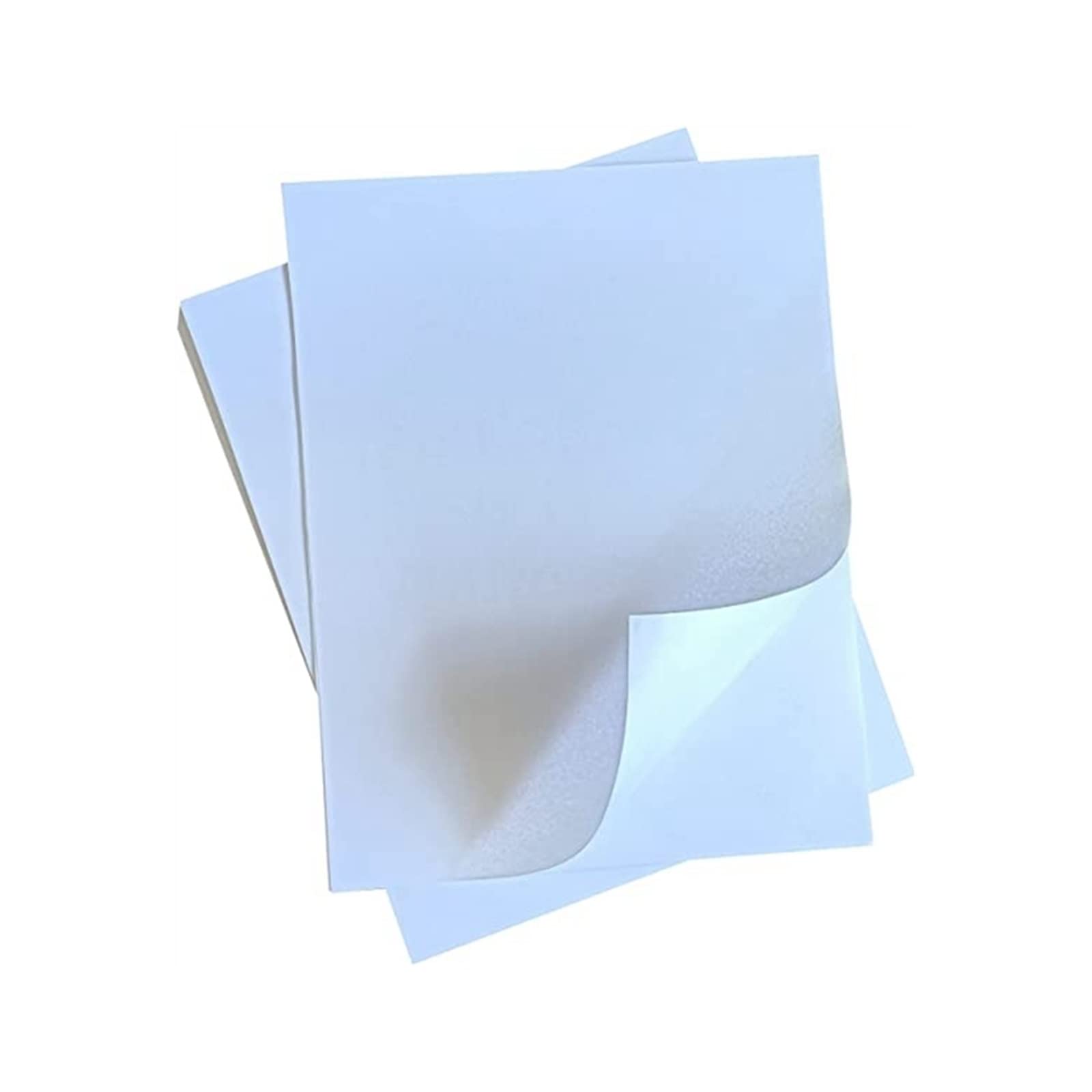 Aufkleberpapier A4, weiß, Tintenstrahldrucker, selbstklebend, glänzendes Fotopapier mit Rückseitenkleber, 8,26 x 11,7 Zoll, Drucketikett, Fotopapier Lucky (Color : 50sheets)