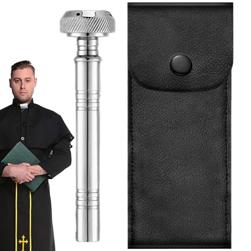 Miniatura 9 de Maciun Botella De Agua Bendita Dispensador De Líquido De Tamaño De Bolsillo, Herramienta Aspergillum, Pequeña Olla De Agua Bendita Para Clérigos, Personas Religiosas