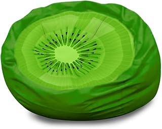 Fruit Print Kids Stuffed Animal Storage Bean Bag Chair, Kiwi Printed Beanbag Cover for Kids Teens Adults - 30