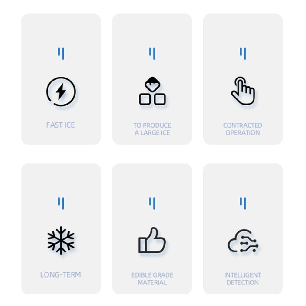 Ice Makers Countertop With Soft Chewable Pellet Ice, Portable Ice Machine Self-Cleaning, 26lbs/24h,9 Ice Cubes/6 Mins, Pellet Ice Maker For Home Kitchen(Color:White) on Fridge.com - View 2