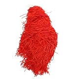 HOUDERCO 灯籠流蘇フリンジトリム レッド ポリエステル製 多用途タッセルデコレーション ランタン飾り 素材耐久性あり 装飾用