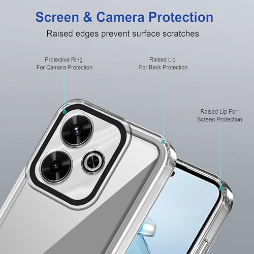Image of Zapcase Back Case Cover for Mi Redmi 13 5G | Compatible for Mi Redmi 13 5G Back Cover | Case Cover with Camera Protection | (TPU + PC | Transparent)