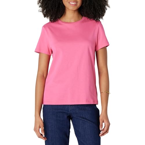 Amazon Essentials Damen Kurzarm-T-Shirt mit Rundhalsausschnitt,...
