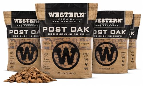 Western Post Oak BBQ Wood Chips 4...