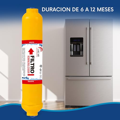 Remineralisierungsfilter für Umkehrosmoseanlagen, Post-Filterpatrone mit essentiellen Mineralien wie Calcium, Magnesium, Natrium und Kalium zur Verbesserung des Geschmacks und des Wasservorteils JACAR